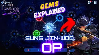 GEMS Explained Make Sung Jingo More OP Solo Leveling ARISE [upl. by Nitsud]