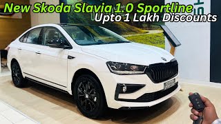 2024 Skoda Slavia 10 Sportline Full Detailed Review ❤️ Most Value For Money Variant ✅ Sportline [upl. by Akemehc]