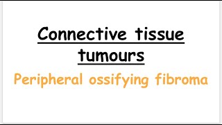 peripheral ossifying fibromaEnglish [upl. by Lourdes404]