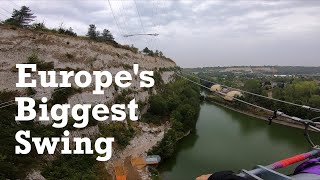 Free fall over 50mph on Europes Biggest Swing [upl. by Gonzales347]