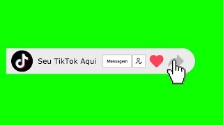 Green Screen Redes Sociais TikTok Seguir Curtir Compartilhar Chroma Key Fundo Verde [upl. by Aliet]