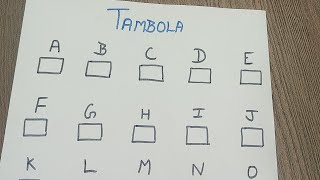 New Tambola Game  Interesting Game to Play  New Style Housie for Parties [upl. by Fiden]