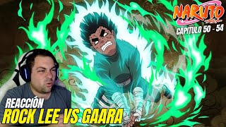 FINAL ROCK LEE VS GAARA  COMIENZAN EL ENTRENAMIENTO  REACCION A NARUTO  50  54 [upl. by Eicart206]