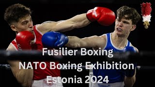 Fusilier Boxing  NATO Boxing Exhibition Estonia 2024  British Army Boxing [upl. by Reeta]