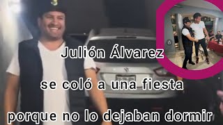 Julión Álvarez entró a una fiesta donde estaban oyendo su música 🤠😍 [upl. by Ecnarret330]