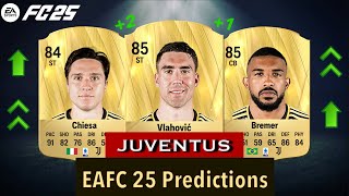 EAFC 25  JUVENTUS PLAYER RATINGS  FIFA 25 🔥 ft Vlahovic Bremer Chiesa… [upl. by Naujled]