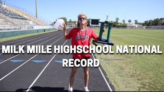 I ran the Milk Mile Highschool National Record [upl. by Kcinom388]