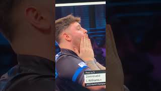 Lewy Williams goes for the 9 Darter at the World Championship darts newvideo pdc [upl. by Nie]