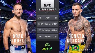 BRAD RIDDELL VS RENATO MOICANO FULL FIGHT UFC 281 [upl. by Cochran]