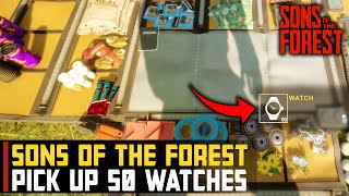 Pick up 50 Watches  Sons of the Forest Collector Achievement [upl. by Monagan]