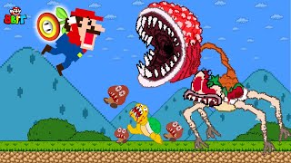 Super Mario Bros But Seeds turn into Mario weapons to defeat Monsters  King Mario [upl. by Bradleigh930]