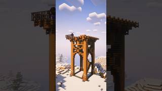 Watchtower construction training😮👍 minecraft [upl. by Yorgerg]