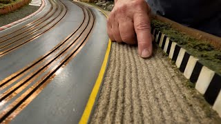 Modeling  Slot Car Howto Series Crafting REALISTIC Groundscape  World’s PREMIER Slot Car Track [upl. by Ainer]