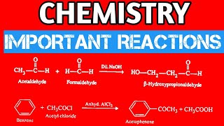 2nd PU Chemistry important Reactions 2024 [upl. by Akiemehs731]