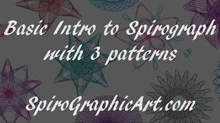 How To Spirograph A Basic Intro [upl. by Novick916]