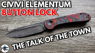 Civivi Elementum Button Lock Folding Knife  Overview and Review [upl. by Naaman]