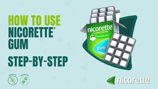 Stepbystep How to use the NICORETTE® Gum [upl. by Falconer]