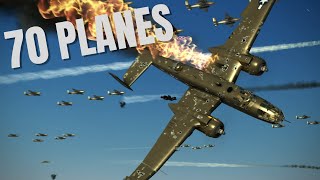 Heavy Flak amp AA VS Huge Formations V128  IL2 Sturmovik Flight Sim Crashes [upl. by Nogem317]