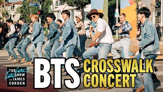 BTS Performs a Concert in the Crosswalk [upl. by Enawyd609]