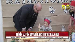 Başkan Türkel Minik Elif’in davetini karşılıksız bırakmadı [upl. by Cissej890]