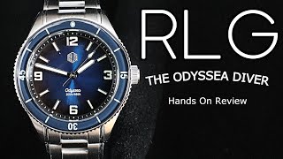 RLG ODYSSEA DIVER Royal Blue Richard LeGrand Blancpain Fifty Fathoms  Bathyscaphe Homage [upl. by Kra]