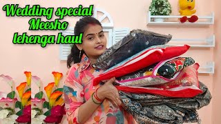 meesho lehenga haul for affordable price wedding special meesho lehenga meesho lehenga [upl. by Werd]