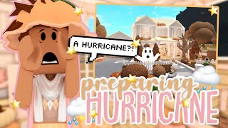 A Hurricane Hit BLOXBURG ⛈️ POWER OUTAGE 🔦  Bloxburg Roleplay with Voice [upl. by Sefton15]