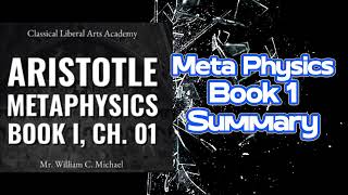 Aristotle Concepts of Metaphysics book 1  Audio Summary [upl. by Rutherford648]