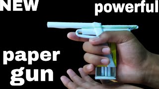 how to make paper pistol gun paper gun  how to make gun with paper and machibox [upl. by Cari]