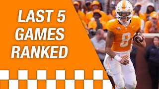 Ranking Tennessees Remaining Games by Difficulty [upl. by Redna]