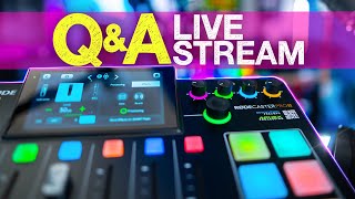 🔴 RODECaster Pro II Live Walkthrough QampA [upl. by Zohara]