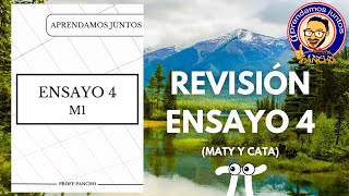 Revisión ensayo 4 M1 Jornada de ensayos PAES [upl. by Hughmanick852]