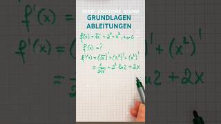 ERSTE ABLEITUNG BILDEN maths youtubeshorts [upl. by Ainaznat579]