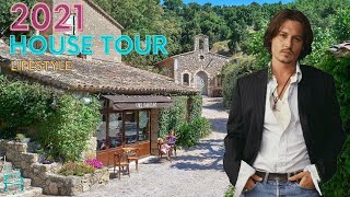 Johnny Depp House Tour 2021  55 Mil France Village  LA Mansions  Celebrity Lifestyle [upl. by Aicilaana]