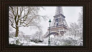 Framed TV Art  Paris in Winter [upl. by Neille]