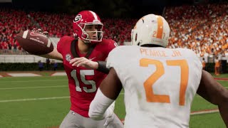 Tennessee vs Georgia  NCAA Football 111624 Full Game Highlights College Football 25 Sim [upl. by Aryajay306]