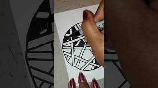 Easy zentangle pattern for beginners [upl. by Akcinehs]