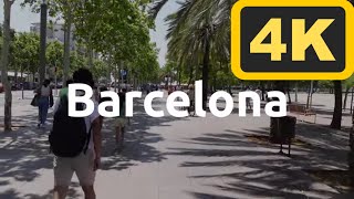 Barcelona  beach promenade walk  June 2024 [upl. by Orms]