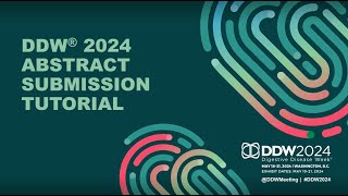 DDW 2024 Abstract Submission Tutorial [upl. by Letney792]