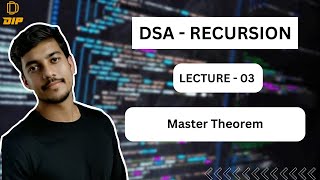 Master Theorem  Recursion Time Complexity  DSA  In Telugu [upl. by Jarvey]