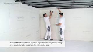 Installation of Knauf AQUAPANEL® Cement Board SkyLite [upl. by Jeggar]