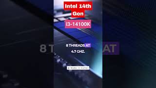 Intel 14th Gen i3 14100K Specs intel intel14thgen shorts [upl. by Irahs]