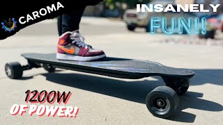 1200w Electric Skateboard Thats Fast amp Affordable  Caroma SYL07 Review [upl. by Neenaej192]