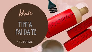 TINTA FAI DA TE tutorial per coprire la ricrescita dei capelli bianchi [upl. by Aihsiek]