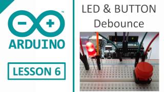 LED amp BUTTON Debounce  Arduino  6 [upl. by Deeyn]