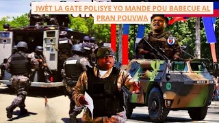 12 Nov Gèa eklate Babekyou tranble peyia polisye sa mande babecue al pran palais a viv Guy philippe [upl. by Erdreid]