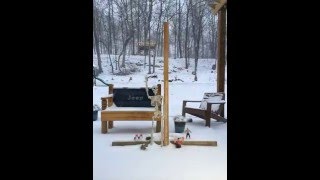 Time Lapse  Blizzard 2016 in West Virginia 40quot of snow in 40 seconds [upl. by Learsiy]