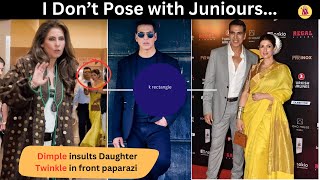 Dimple Insults Daughter Twinkle in Front of Paparazzi  akshaykumar [upl. by Ivek]