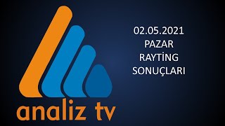 2 Mayıs 2021 Pazar Reyting Sonuçları Teşkilat FOX Haber Survivor Kefaret Mavera [upl. by Nesyrb]