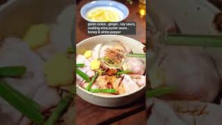 Lemon Glazed Baked Chicken Wings food asianfood chicken foodplating foodshorts [upl. by Eilrahc]